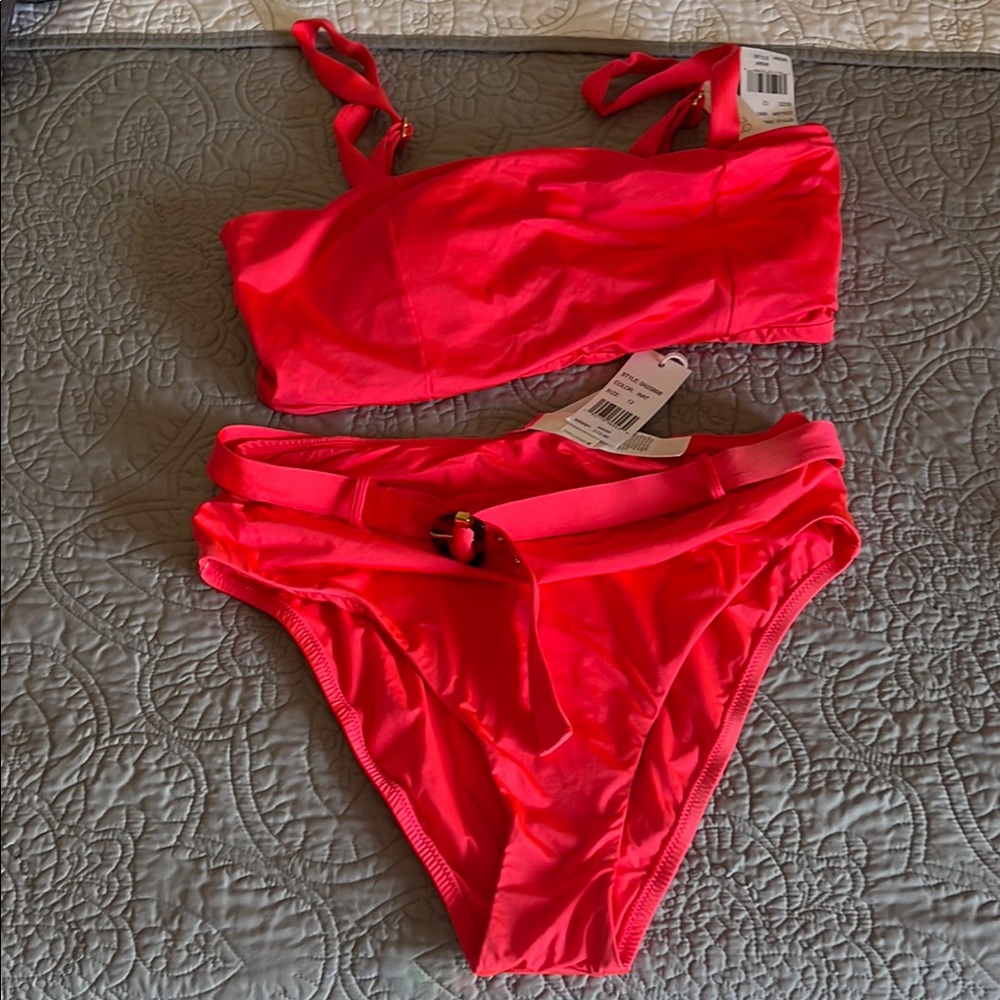 Vibrant Pink Women's Swim Set